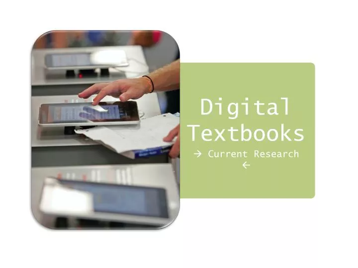 digital textbooks