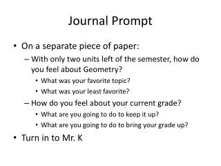 Journal Prompt