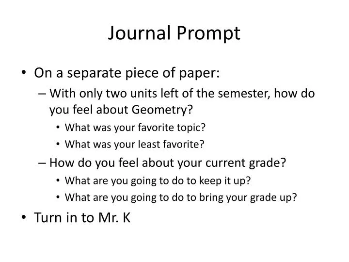 journal prompt