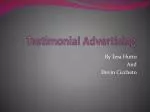 Testimonial Advertising - slide 1