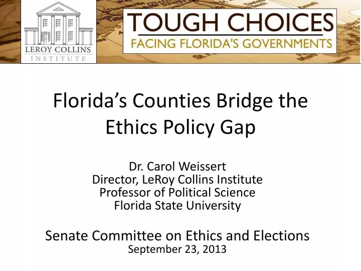 florida s counties bridge the ethics policy gap