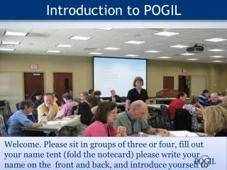 Introduction to POGIL