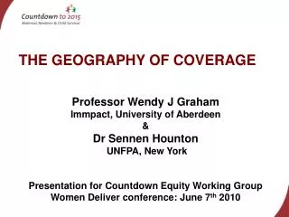 THE GEOGRAPHY OF COVERAGE