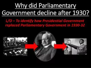 Why did Parliamentary Government decline after 1930?