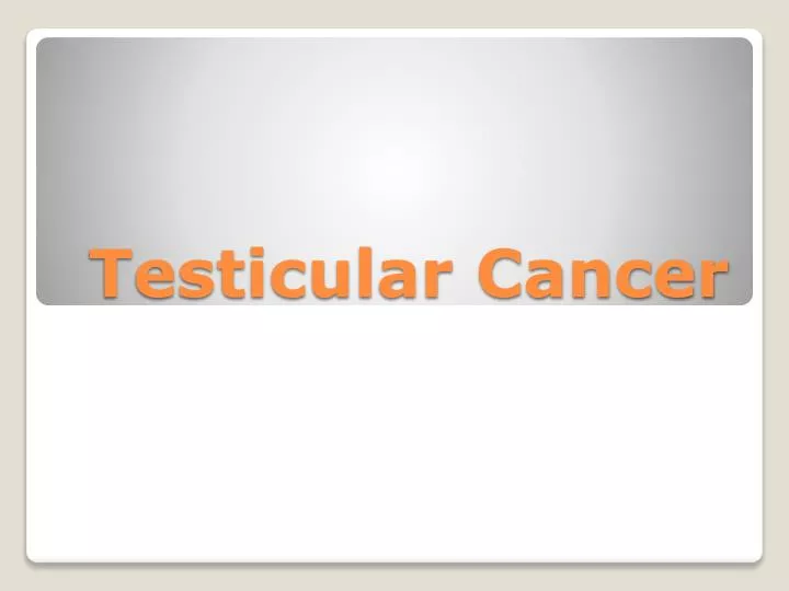 testicular cancer