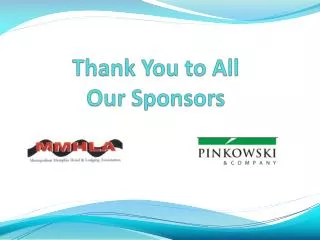 Thank You to All Our Sponsors