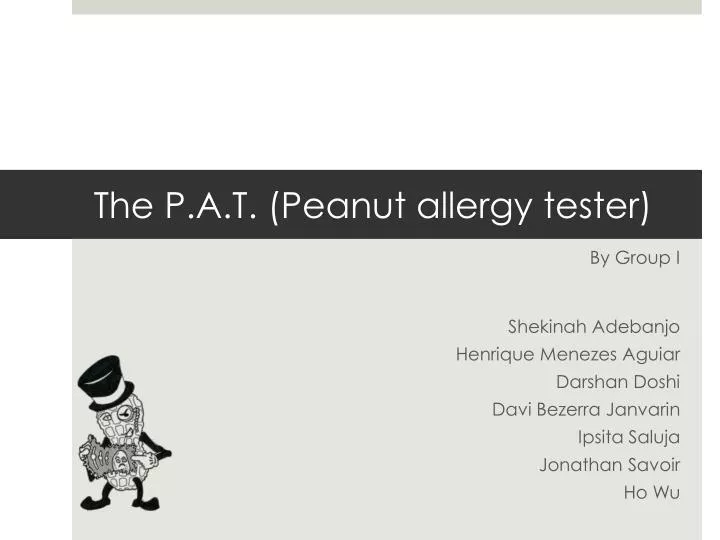 the p a t peanut allergy tester