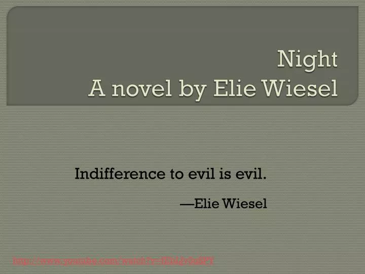 night a novel by elie wiesel