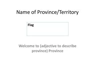 Name of Province/Territory