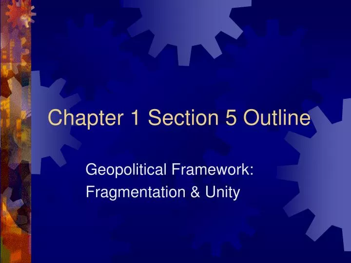 chapter 1 section 5 outline