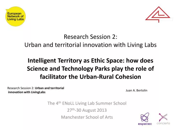 research session 2 urban and territorial innovation with living labs