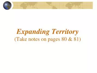 expanding territory take notes on pages 80 81