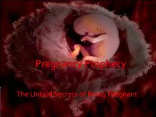 Pregnancy Prophecy