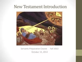 New Testament Introduction