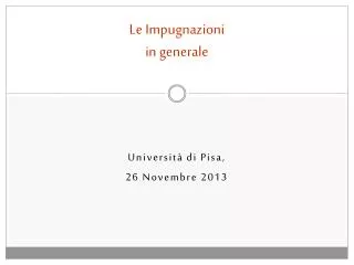 le impugnazioni in generale