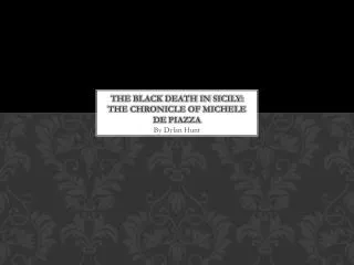 the black death in sicily the chronicle of michele de piazza