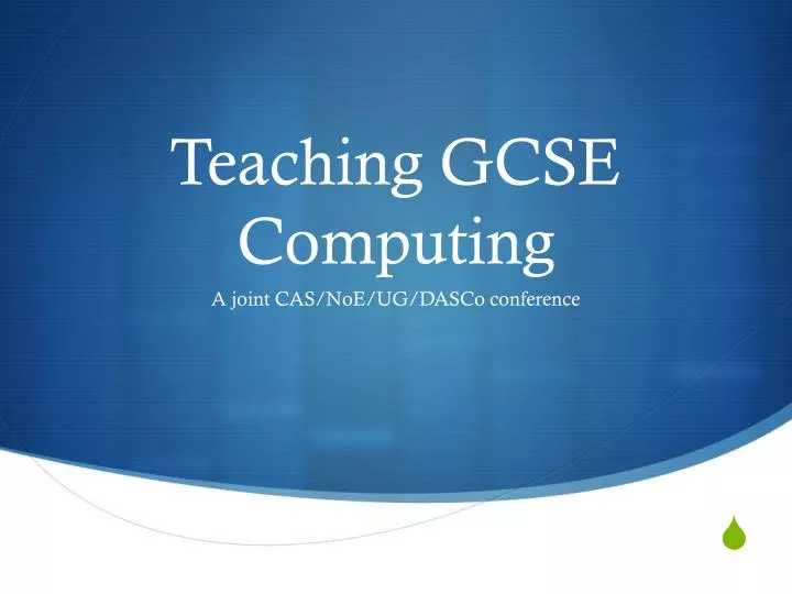 teaching gcse computing
