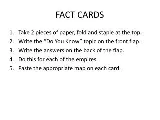 FACT CARDS