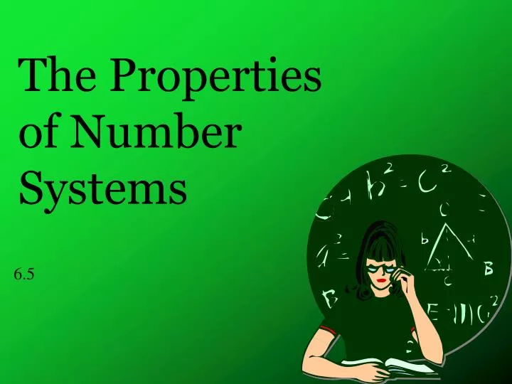 the properties of number systems