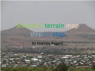 Somalia’s terrain map step by step