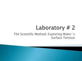 Laboratory # 2