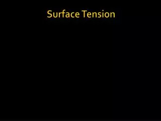 surface tension
