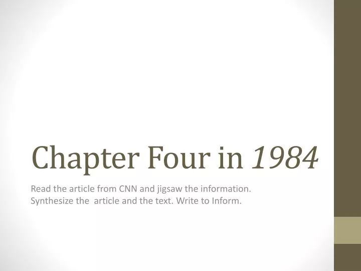 chapter four in 1984