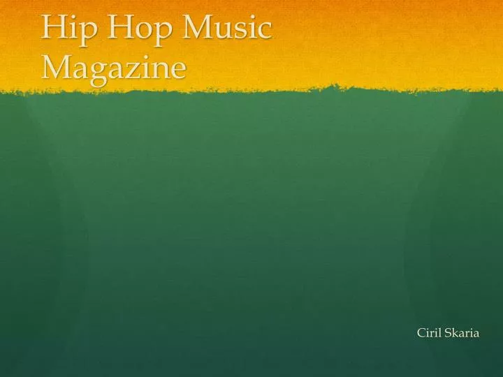 hip hop music magazine