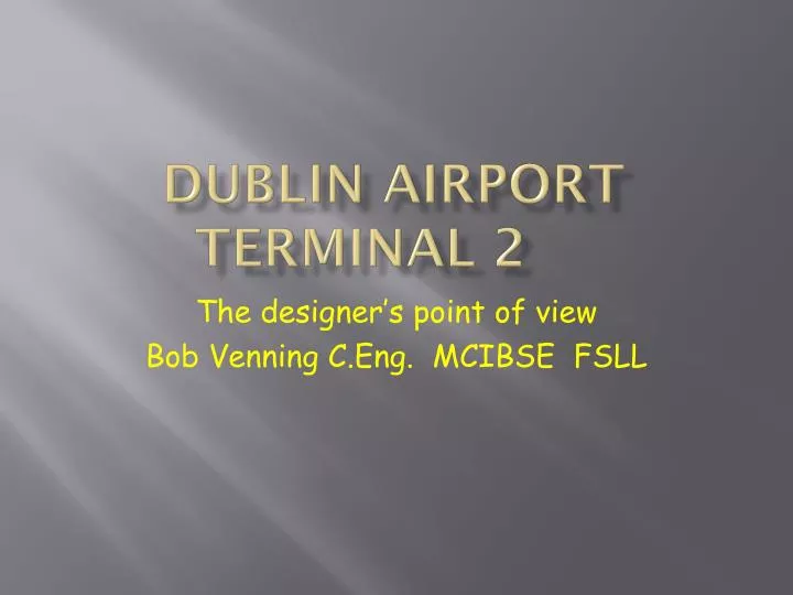 dublin airport terminal 2