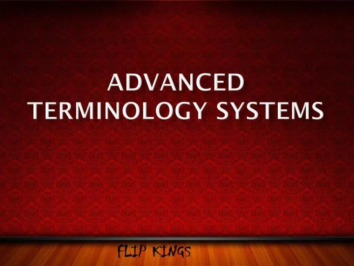 advanced terminology systems