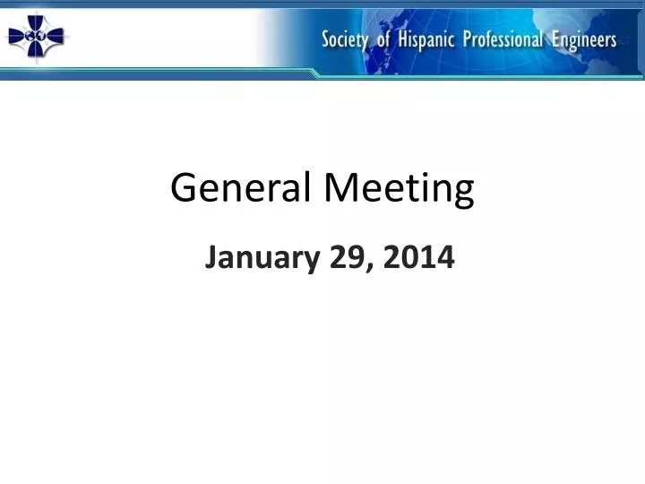 general meeting