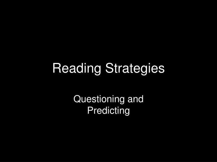 reading strategies