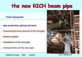 the new RICH beam pipe