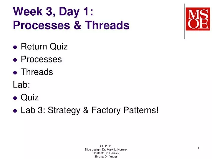 week 3 day 1 processes threads