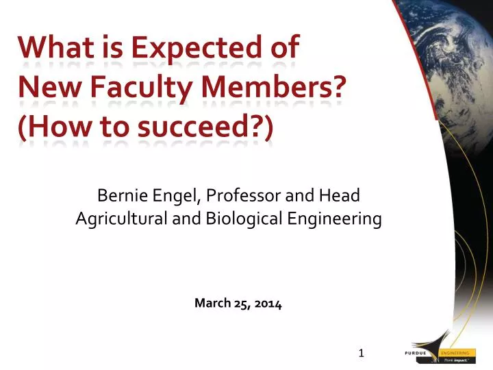what is expected of new faculty members how to succeed