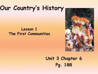 our country s history