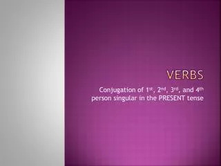 Verbs