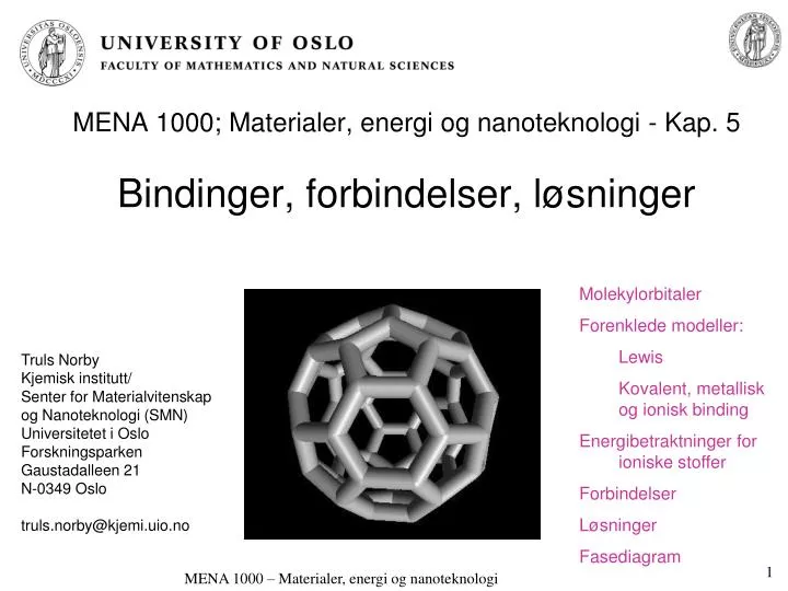 mena 1000 materialer energi og nanoteknologi kap 5 bindinger forbindelser l sninger