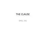 THE CLAUSE - slide 1