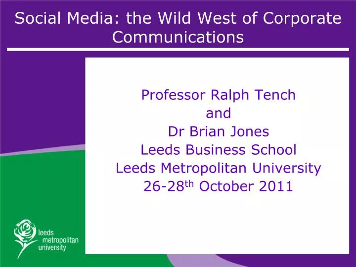social media the wild west of corporate communications