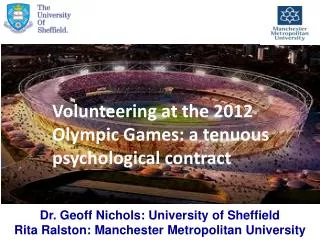 Volunteering at the 2012 Olympic Games: a tenuous psychological contract