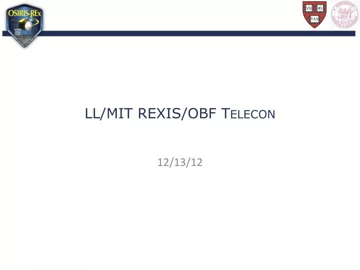 ll mit rexis obf telecon