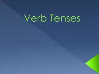 verb tenses