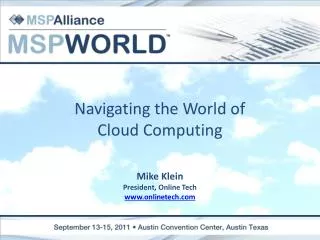 Navigating the World of Cloud Computing
