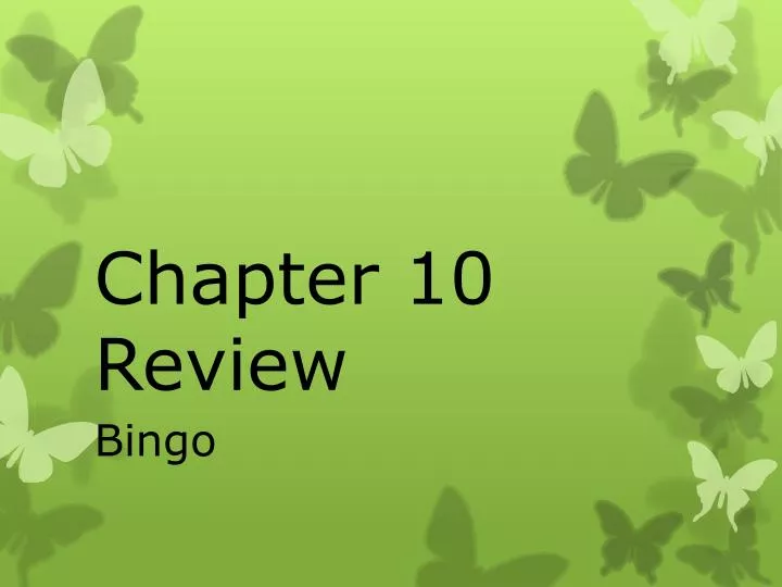 chapter 10 review