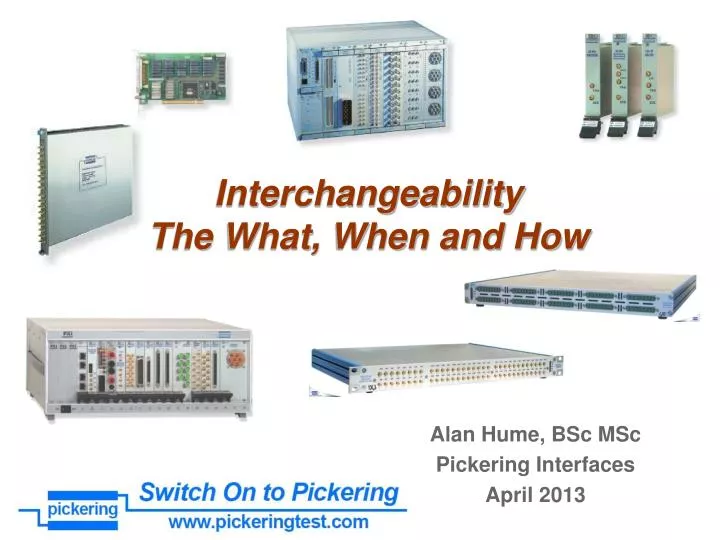 interchangeability the what when and how