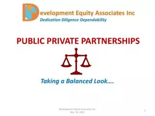 PUBLIC PRIVATE PARTNERSHIPS