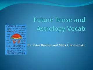 Future Tense and Astrology Vocab
