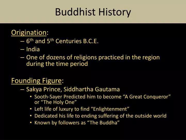 buddhist history
