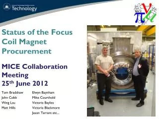 Status of the Focus Coil Magnet Procurement